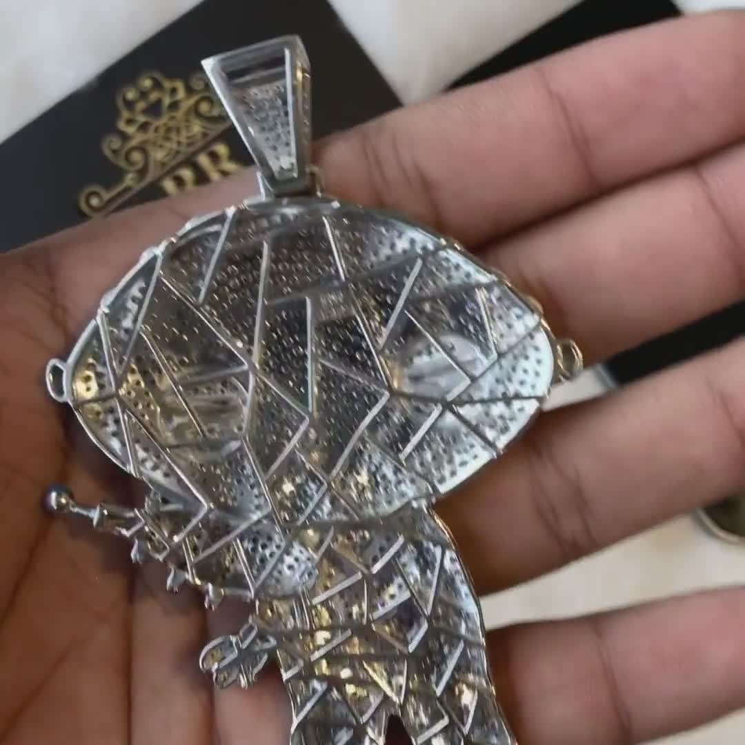 3 Long 1.5 Wide Iced Out Stewie Griffin 
