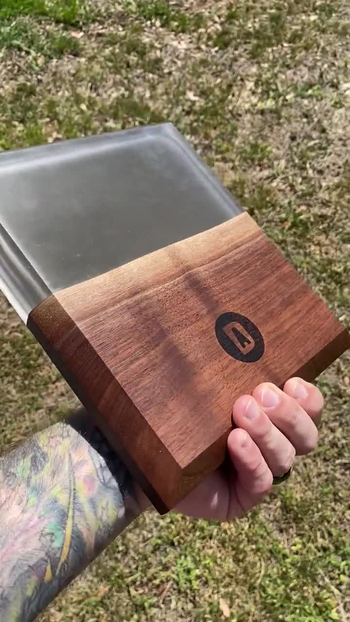 Wood + Epoxy Rolling Tray Epoxy Resin Stash Catch All Tray Handmade