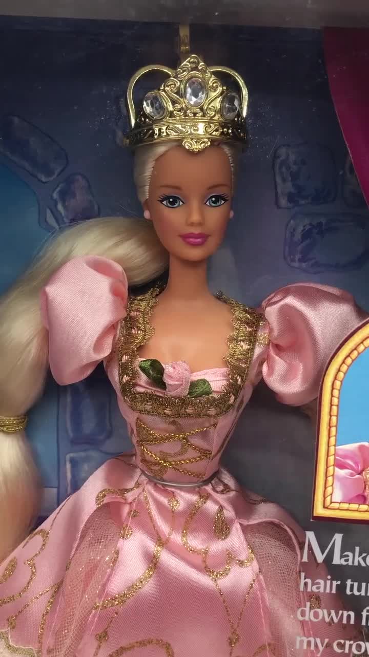Vintage 1997 Rapunzel Barbie Doll Dressed in Beautiful Pink - Etsy
