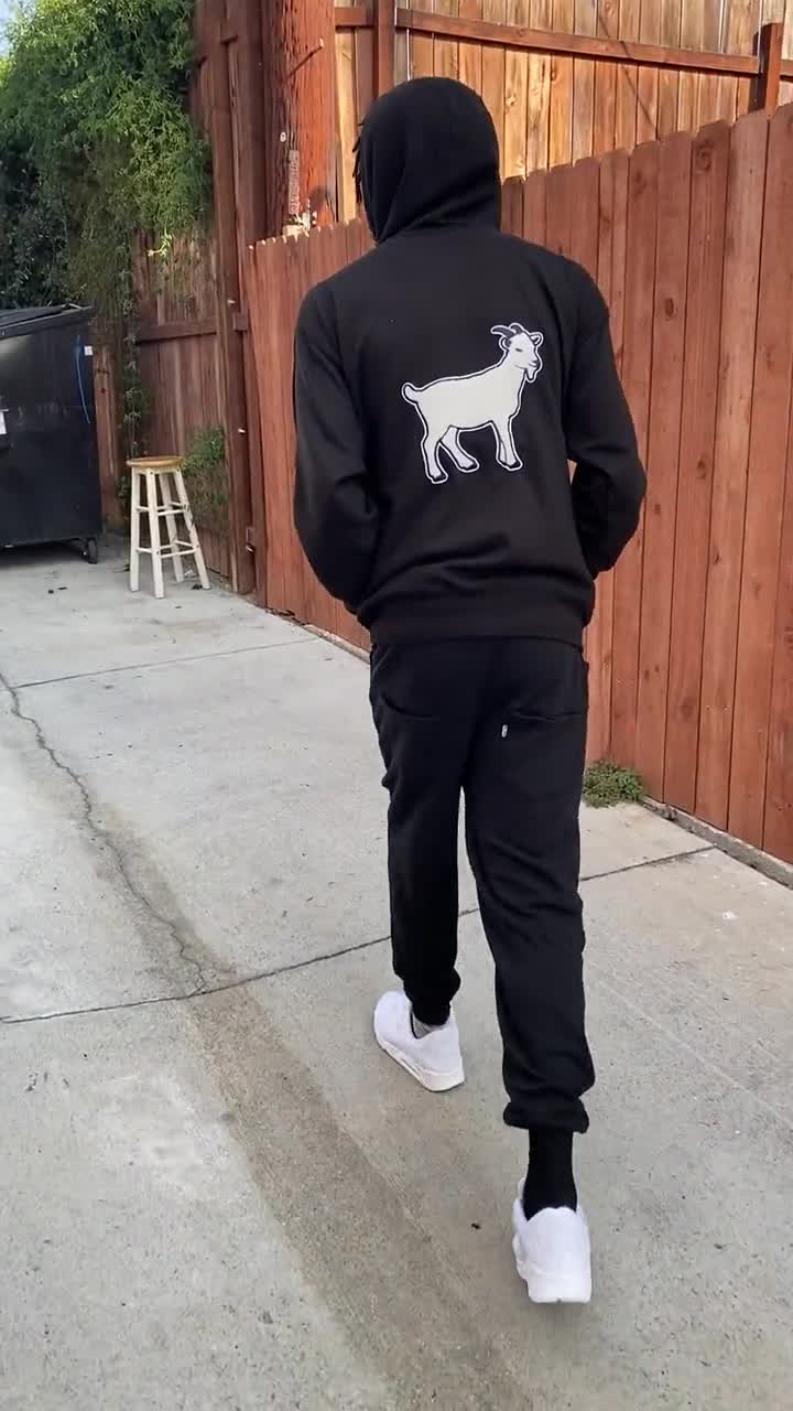 Goat Hoodie and Joggers Set Lemonade 