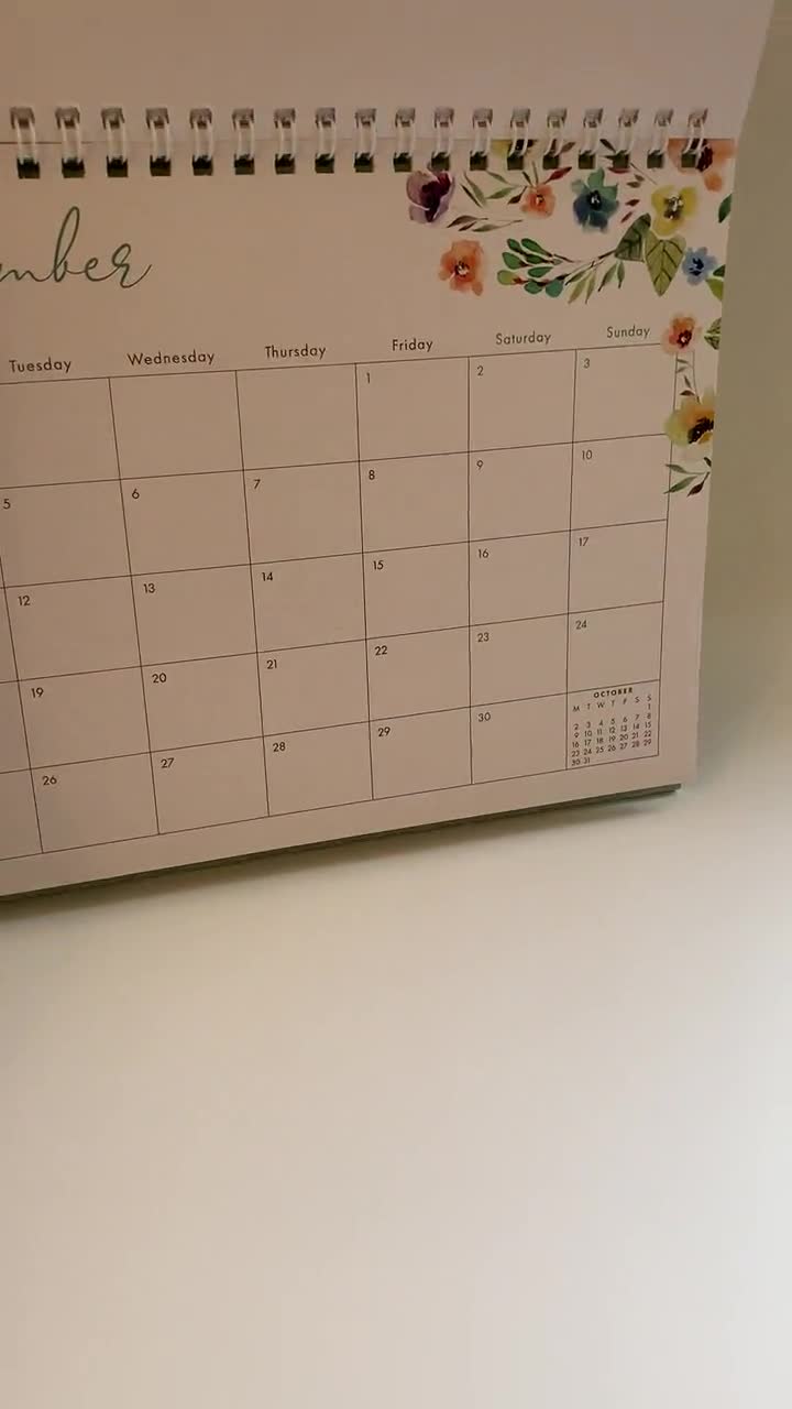 Pakistaans Forensische geneeskunde Barcelona Floral Desk Kalender met Planner Stickers Maandag Start A5 - Etsy België