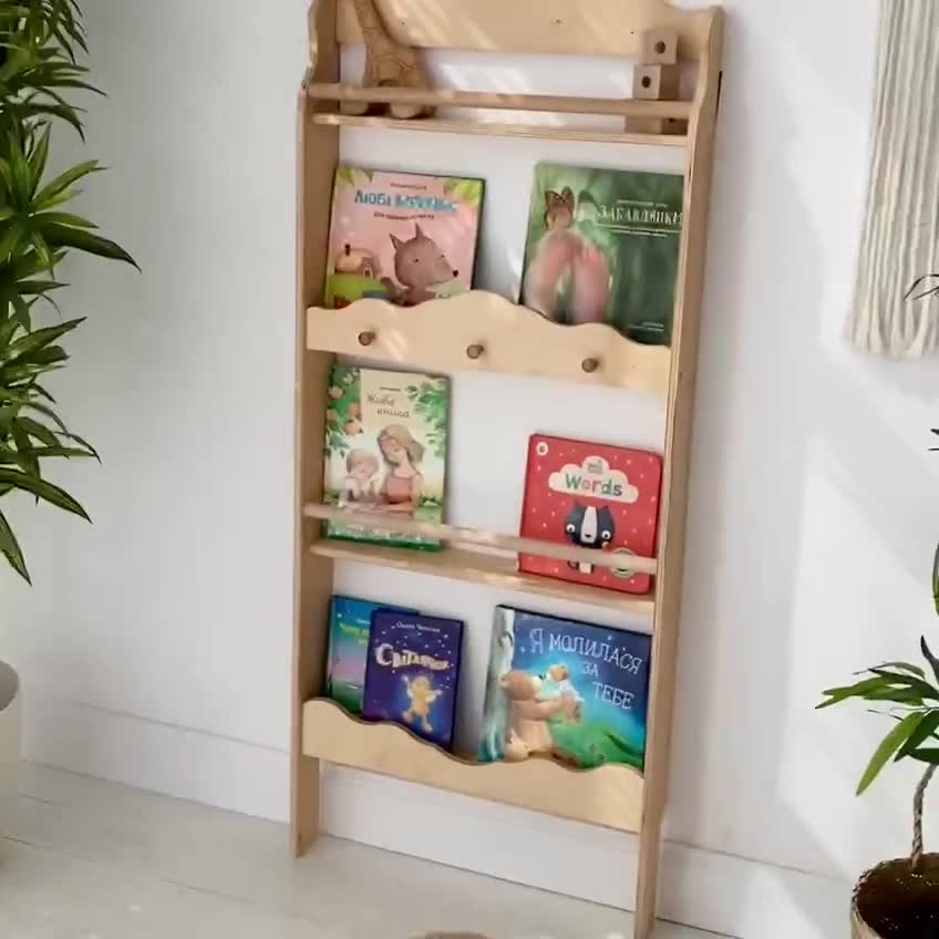 Nursery Vertical Bookshelf Montessori, Zipcode Design Sandra Bookcase