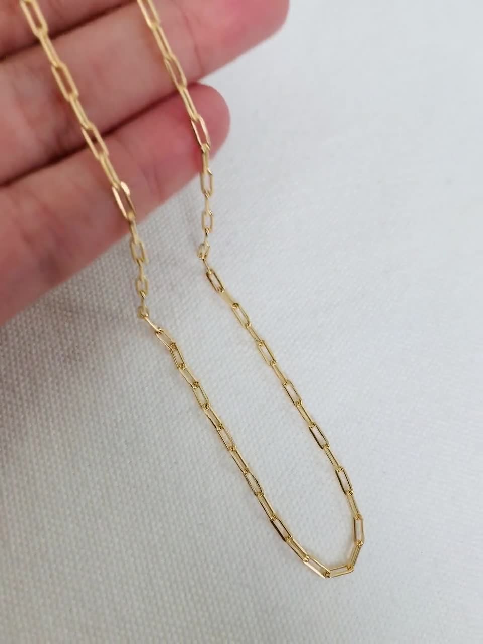 14k Gold Filled chain everyday necklace yellow necklace Gift For Her simple necklace Wire wrapped gold necklace Pastel Jewelry