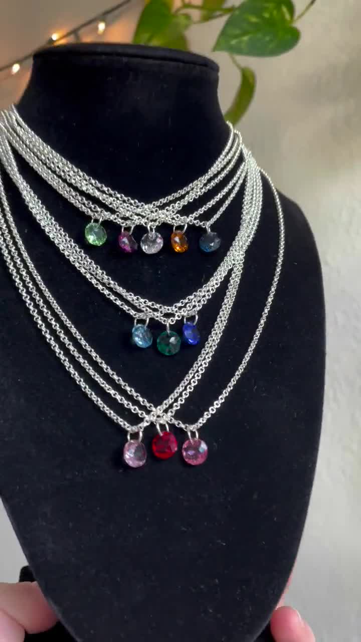 Swarovski Birthstone Crystal Necklace 