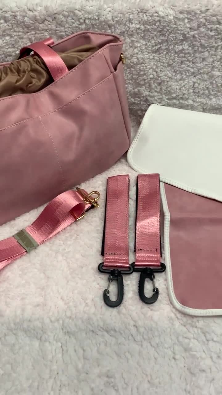 Demarkt Changing Bag Set Baby Changing Bag Hospital Bag Maternity Bag Pregnancy Bag Pink