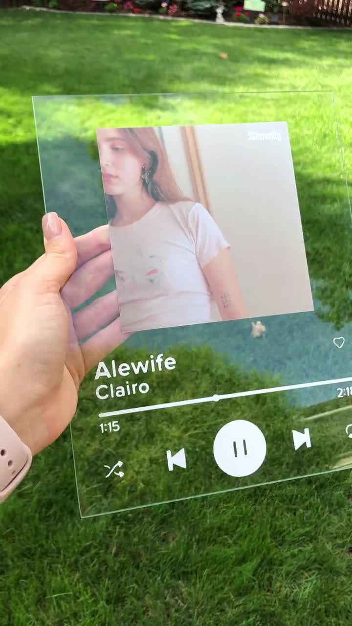 Custom Album Cover Glass Custom Album Wall Art Plaque Custom Album