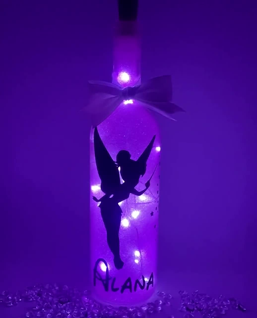 Personalised Tinkerbell gift Fairy Birthday 21st,16th,18th,30th Christmas 