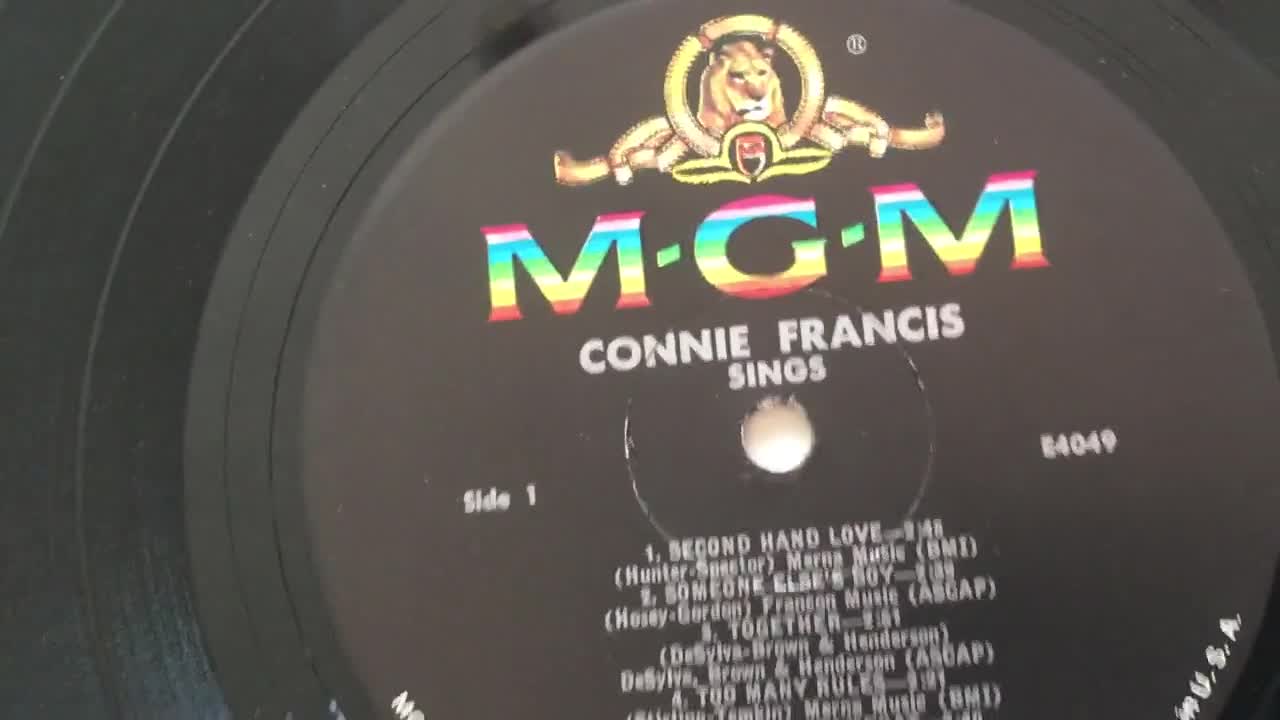 Connie Francis Second Hand Love And Other Hits Lp Vinyl Etsy 日本