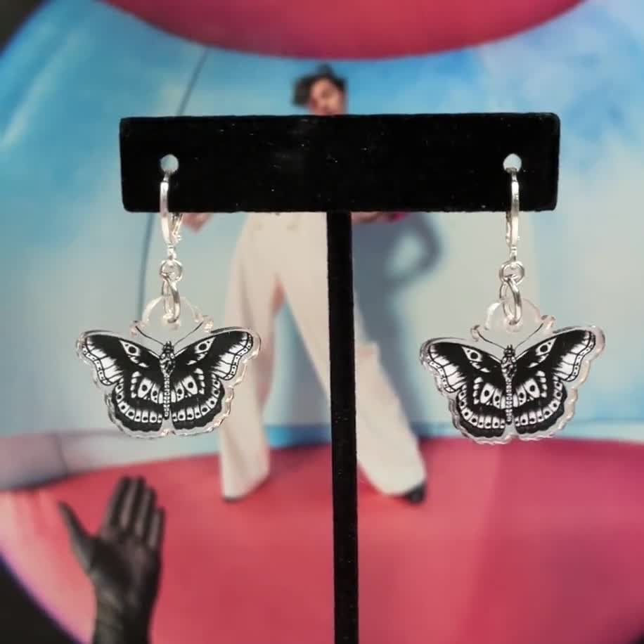 harry styles butterfly earrings