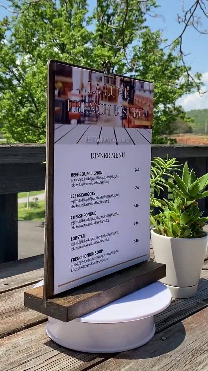 Message & Bulletin Boards Office Home & Living Wood Clipboard Menu