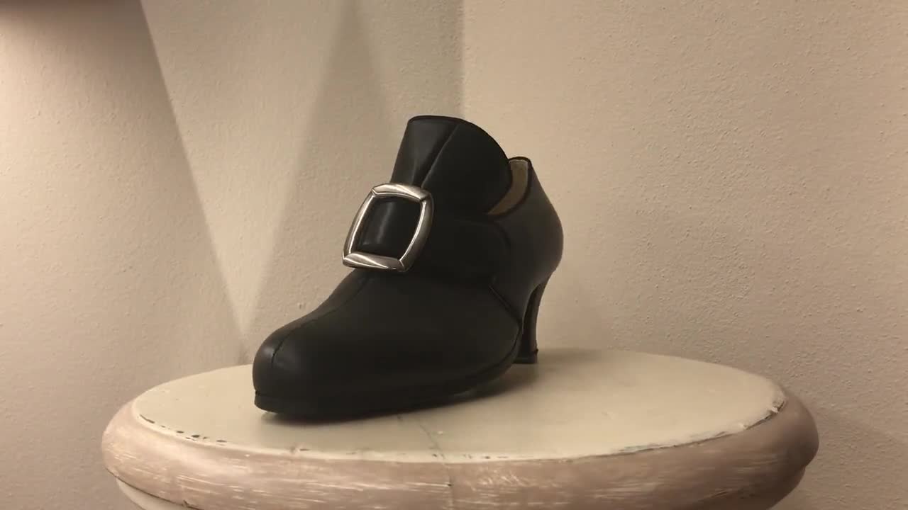 Zapatos Zapatos para hombre Zapatos Zapatos de hombre históricos del siglo XVIII en estilo piel negro 733_50T con hebillas Paoul Philippe 