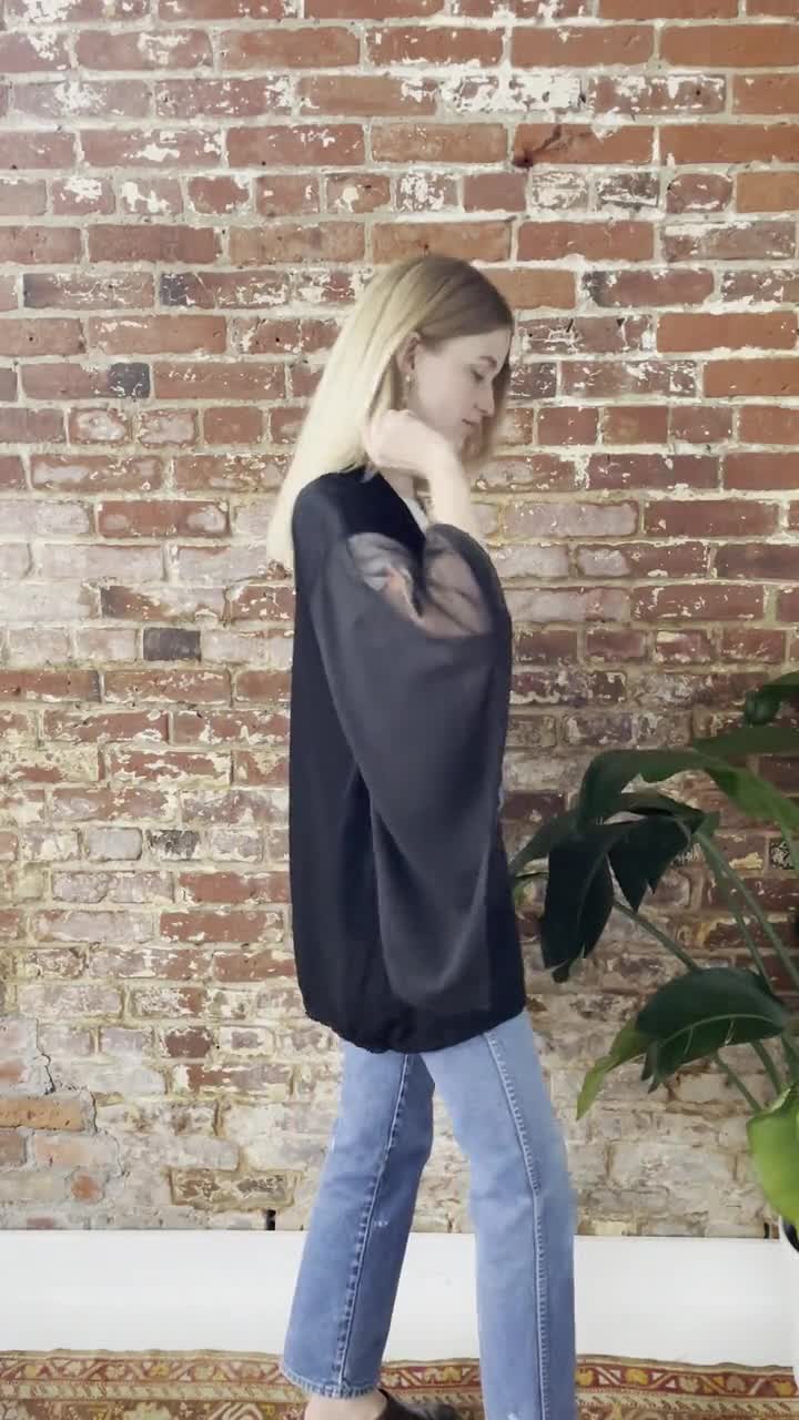 Femme femmes crâne imprimer tricot ouvert boyfriend à manches longues cardigan 