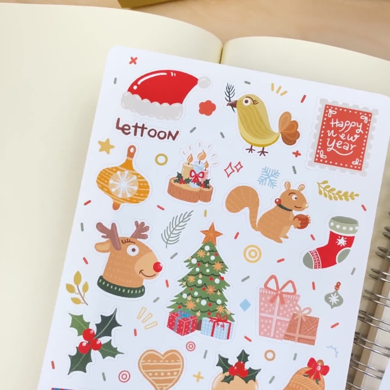 Bullet Journals LARGE SHEET Christmas Decoration Home Decor House Deco Stickers Planners