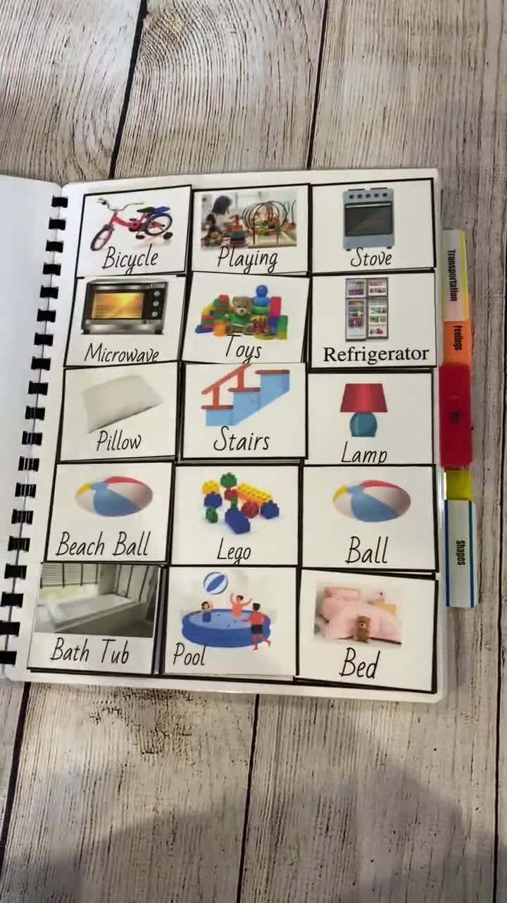 Toys & Games Schedule cards special need communication boards Autism Speech therapy token board