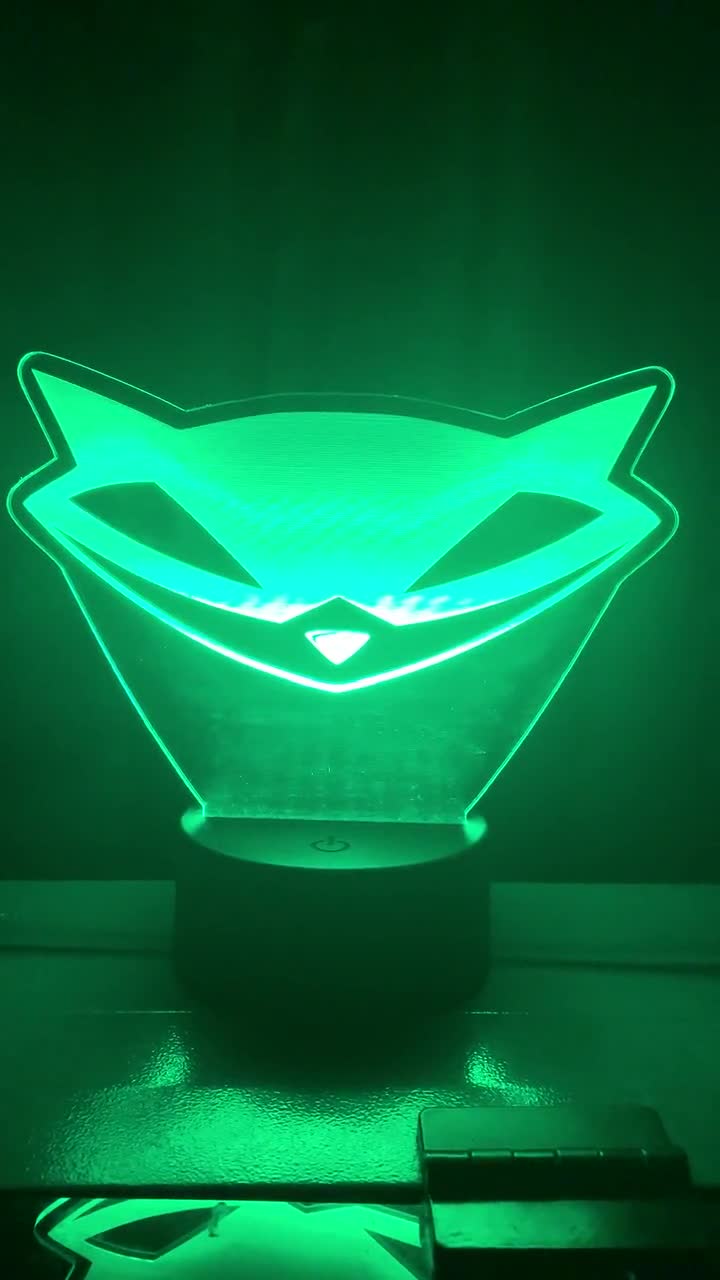 Sly Cooper Acrylic LED Lamp Light