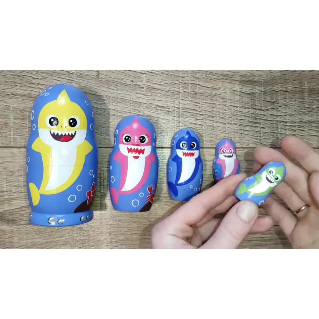 shark nesting dolls