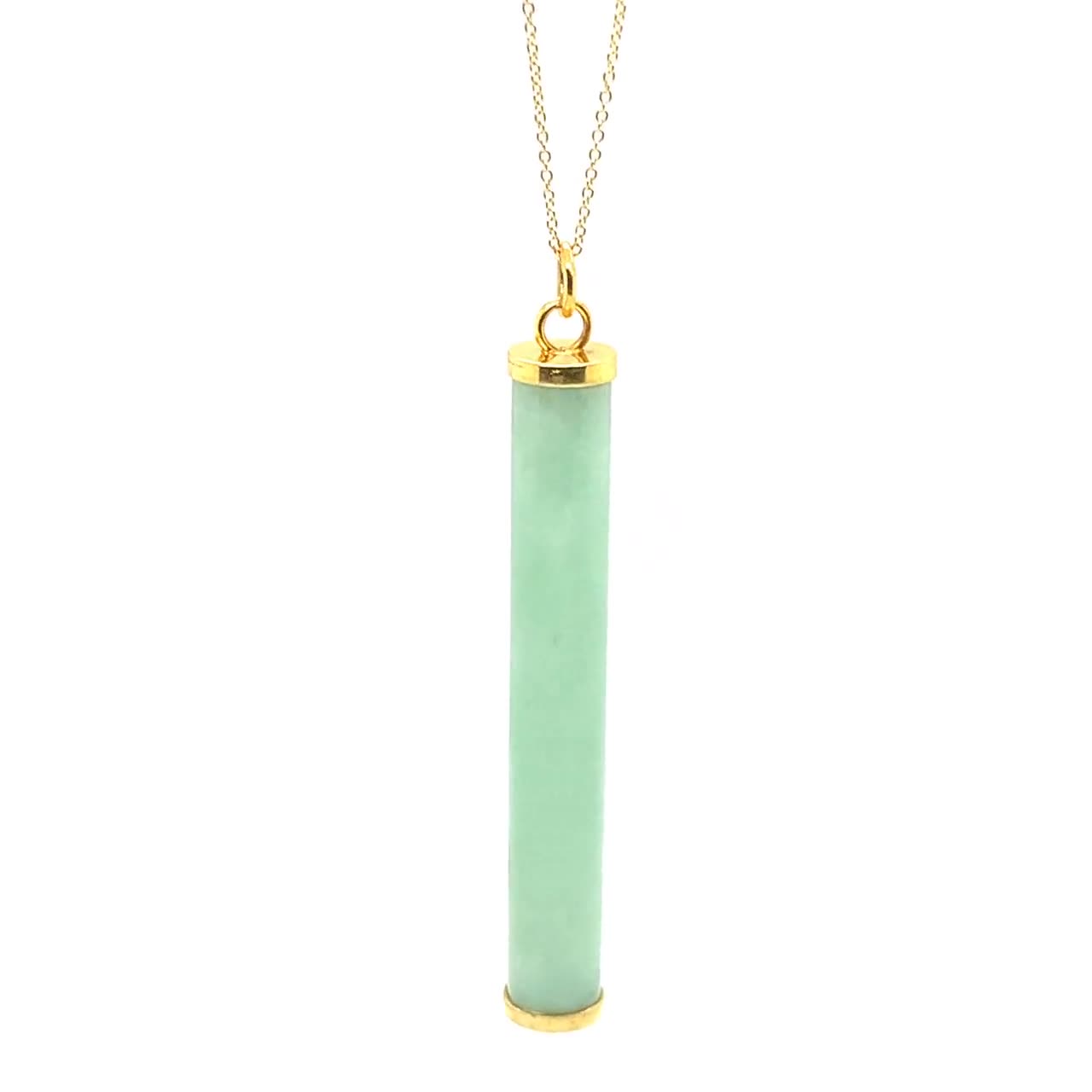 jade cylinder pendant