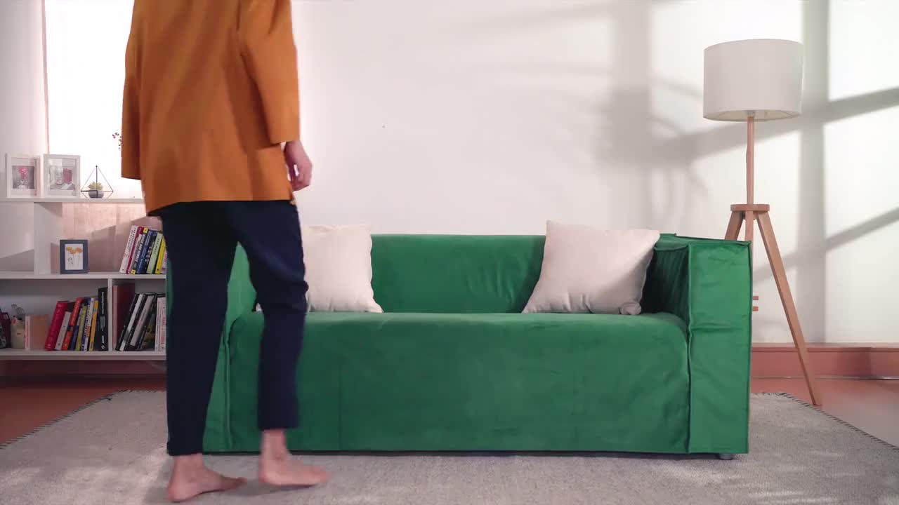 Ikea KLIPPAN Loveseat 2 seat sofa Cover Slipcover SANGIS MULTICOLOR New SEALED 