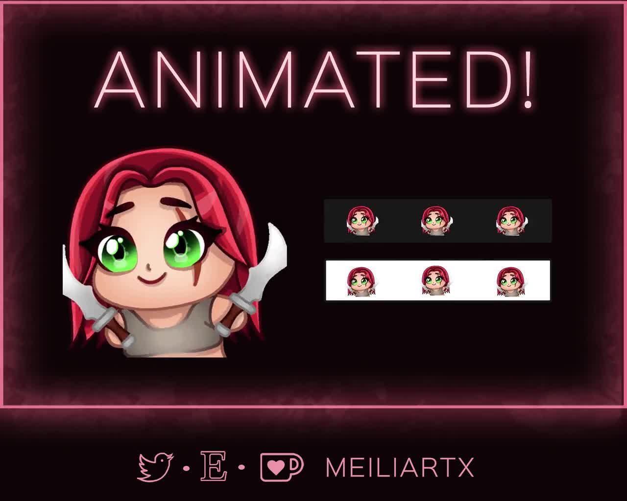 ANIMATED EMOTE Chibi Katarina Wiggle League of Legends // - Etsy