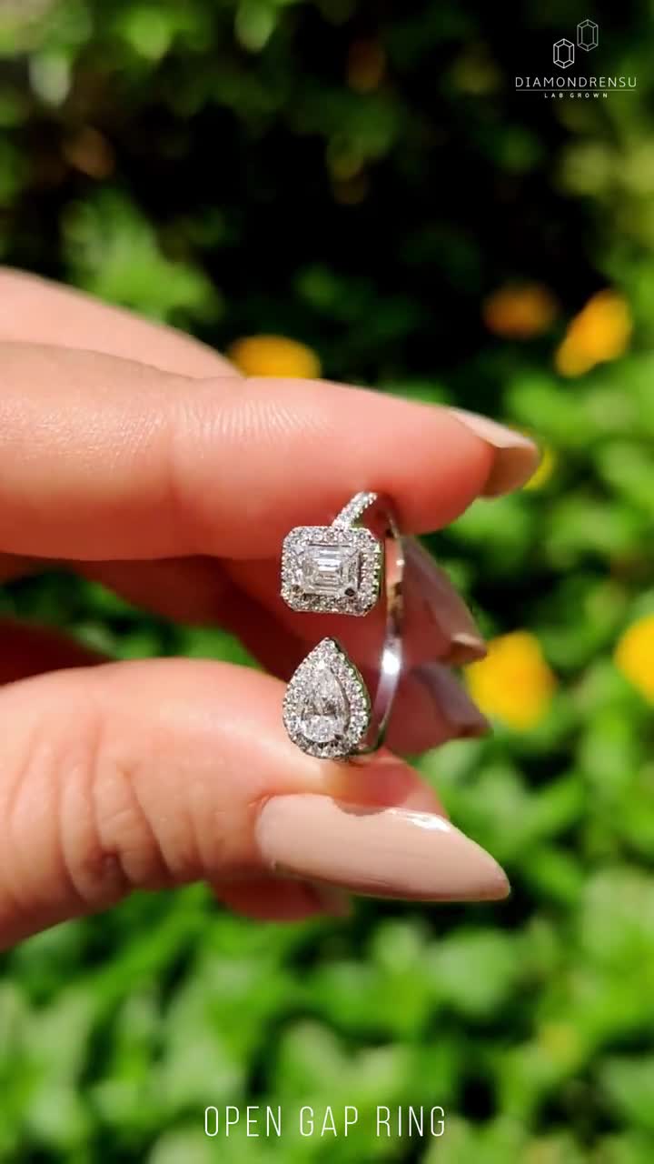 Engagement Ring VVS1 E 0.25 Ct Natural Round Cut Diamond 14K White Gold 2.10MM 