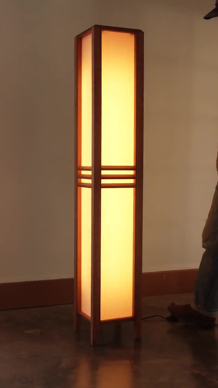 Modern Square Floor Lamp, Lit With LEDs Imgur Diy Floor Lamp, Square ...