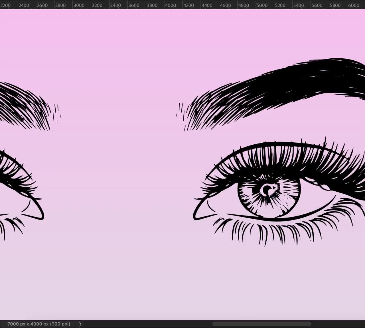 Full Eyelash Extensions SVG PNG Graphic Hand Drawn Lash & - Etsy Australia