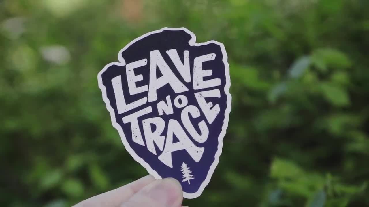 Matte Sticker Leaf No Trace