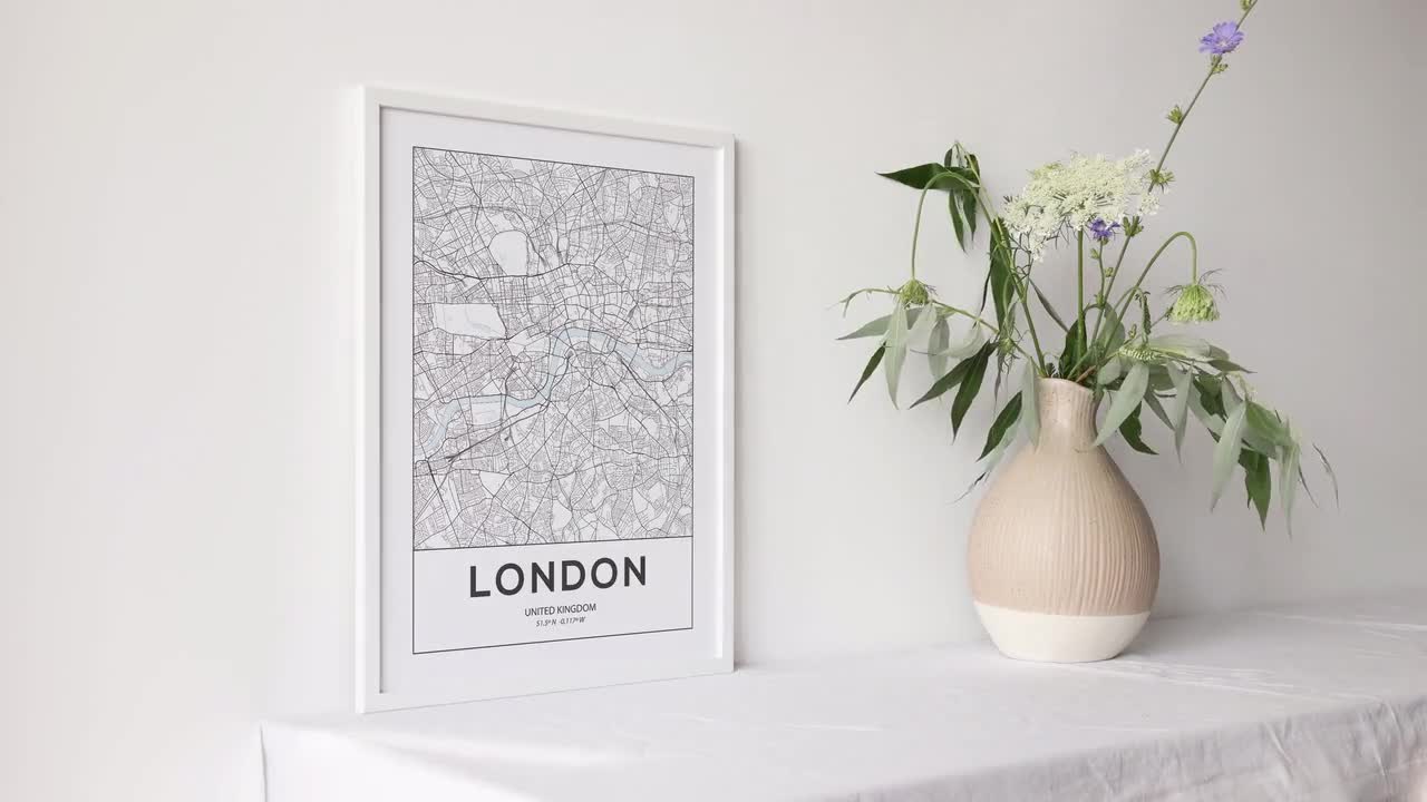 Details about   Map of Greater London Districts Large Poster Art Print Gift A0 A1 A2 A3 A4 Maxi 