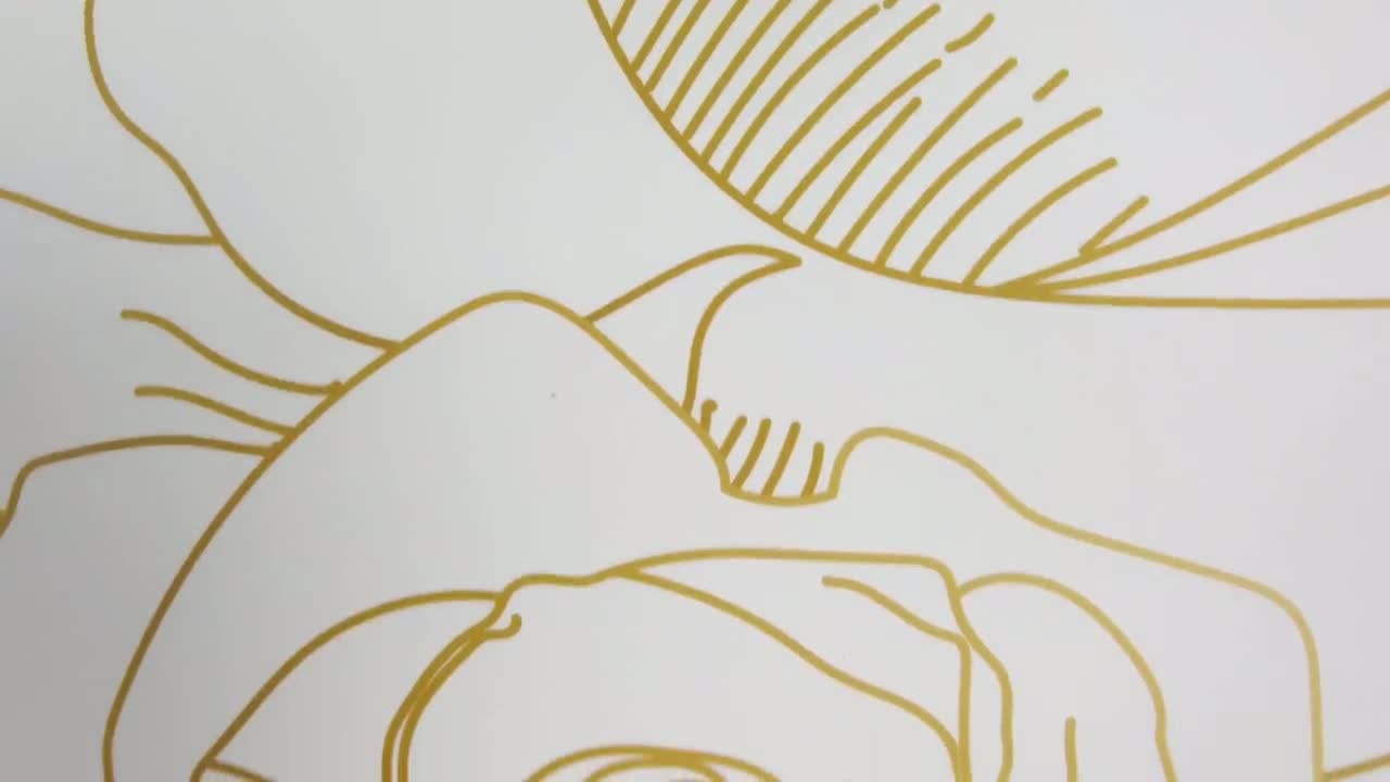 Wallpaper Peel and Stick Wallpaper Gold Rosebud Removable - Etsy