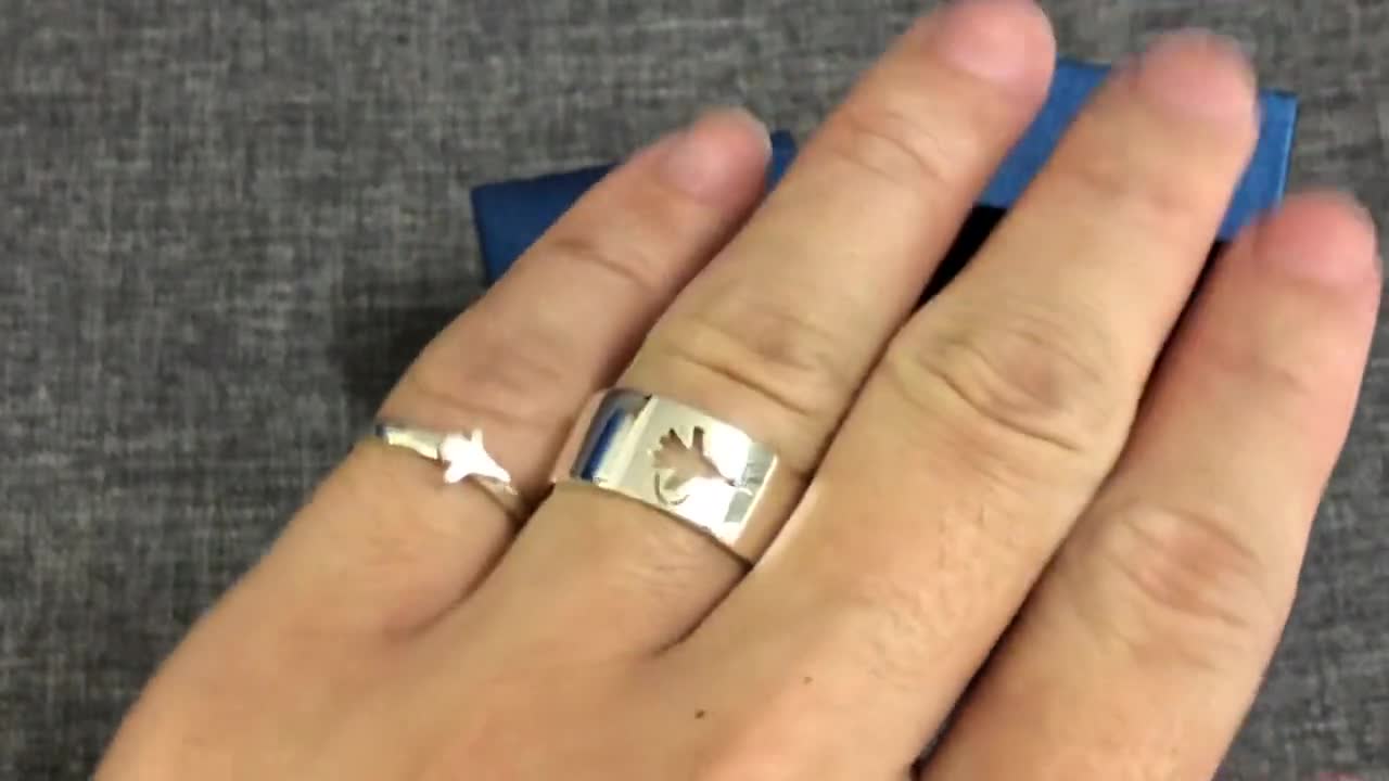 Military Airplane Promise Ring For Couple Deployment Gift - Etsy