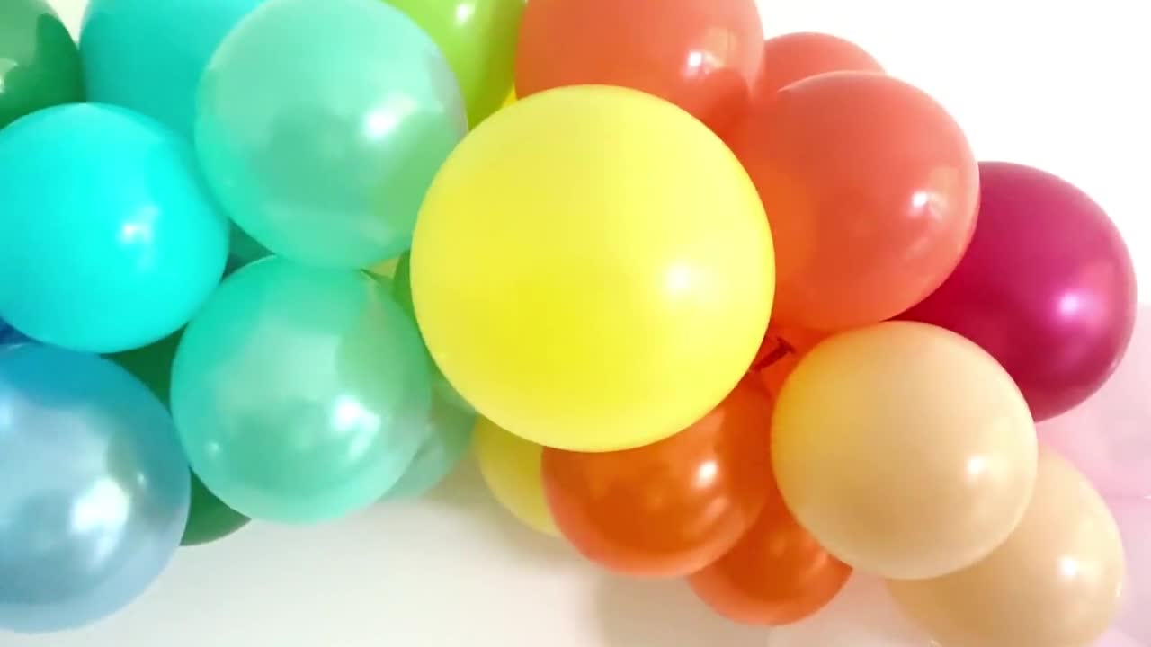 Rainbow Birthday Party Collection | Rainbow Party Happy Birthday Banner | Rainbow Party Decoration | Rainbow Balloons
