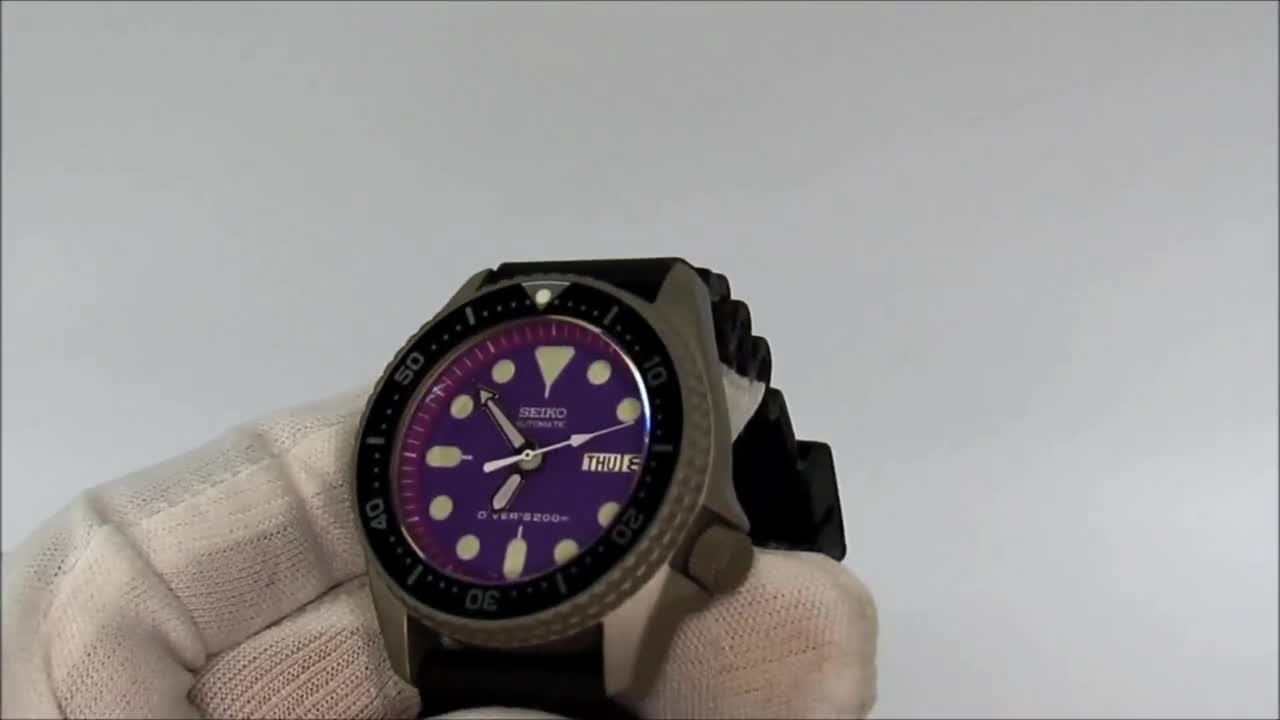 Vintage Watch Seiko Skx013 Mod Divers Watch Nh36a PURPLE - Etsy