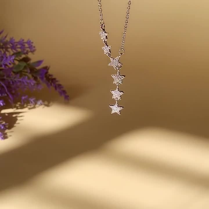 Cascading Stars Necklace Stars 