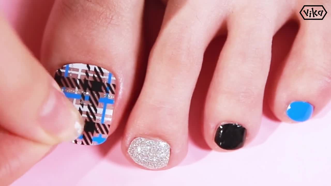 Orange Red Toe Nails / P00606 Lively /VIKA NAILJAM Eco Gel - Etsy