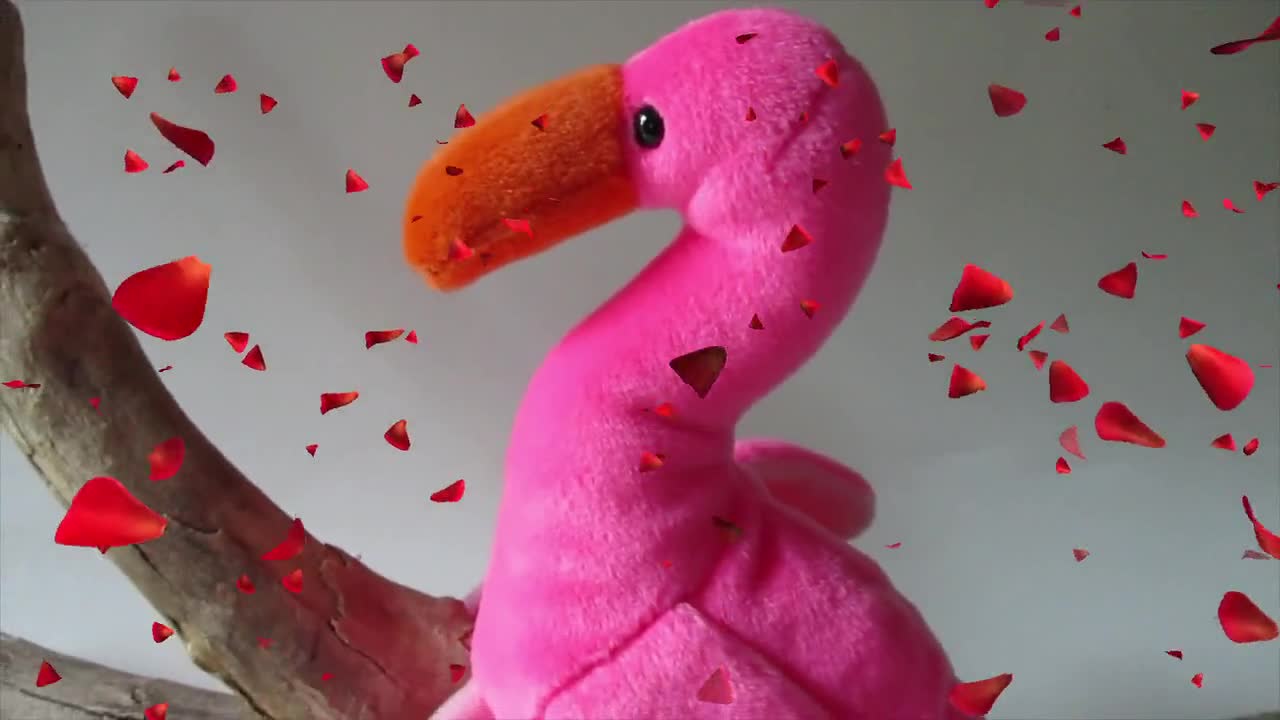 * Original Ty Beanie Baby PINKY Flamingo mit Tag Vitrinenstück Vogel 