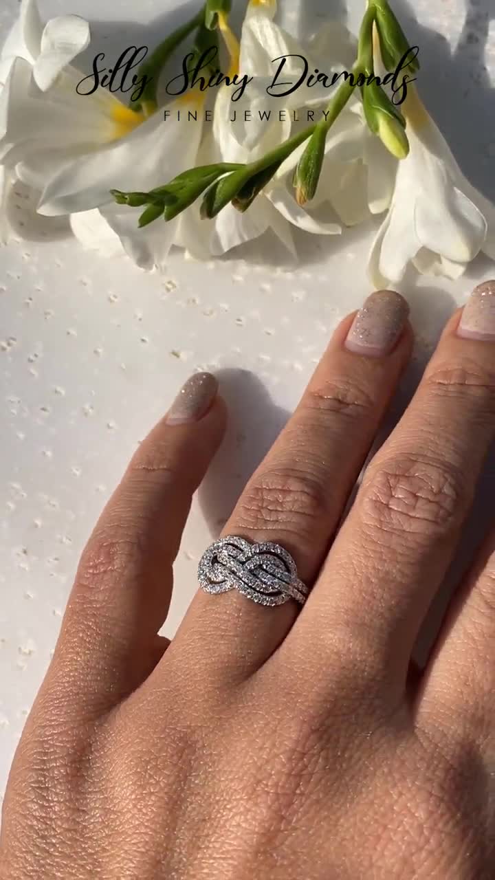 double infinity wedding band