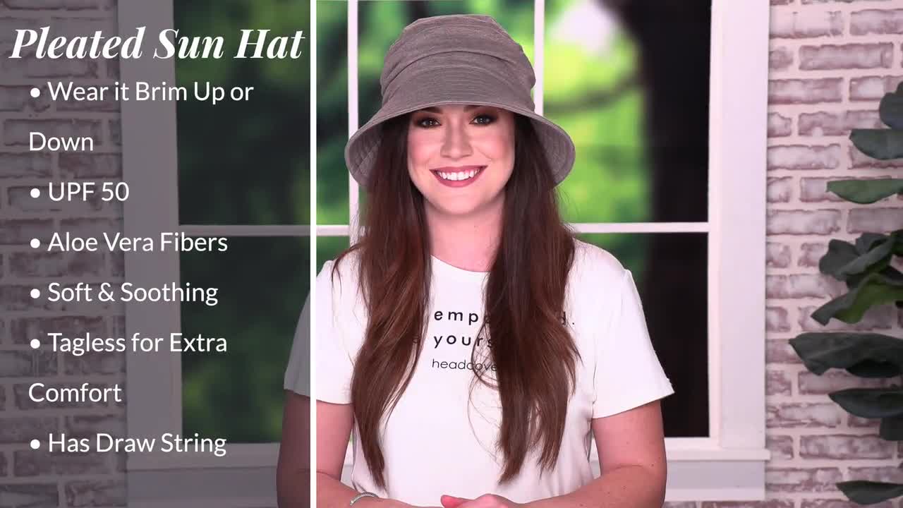 Cardani UPF 50 Pleated Sun Hat 100 