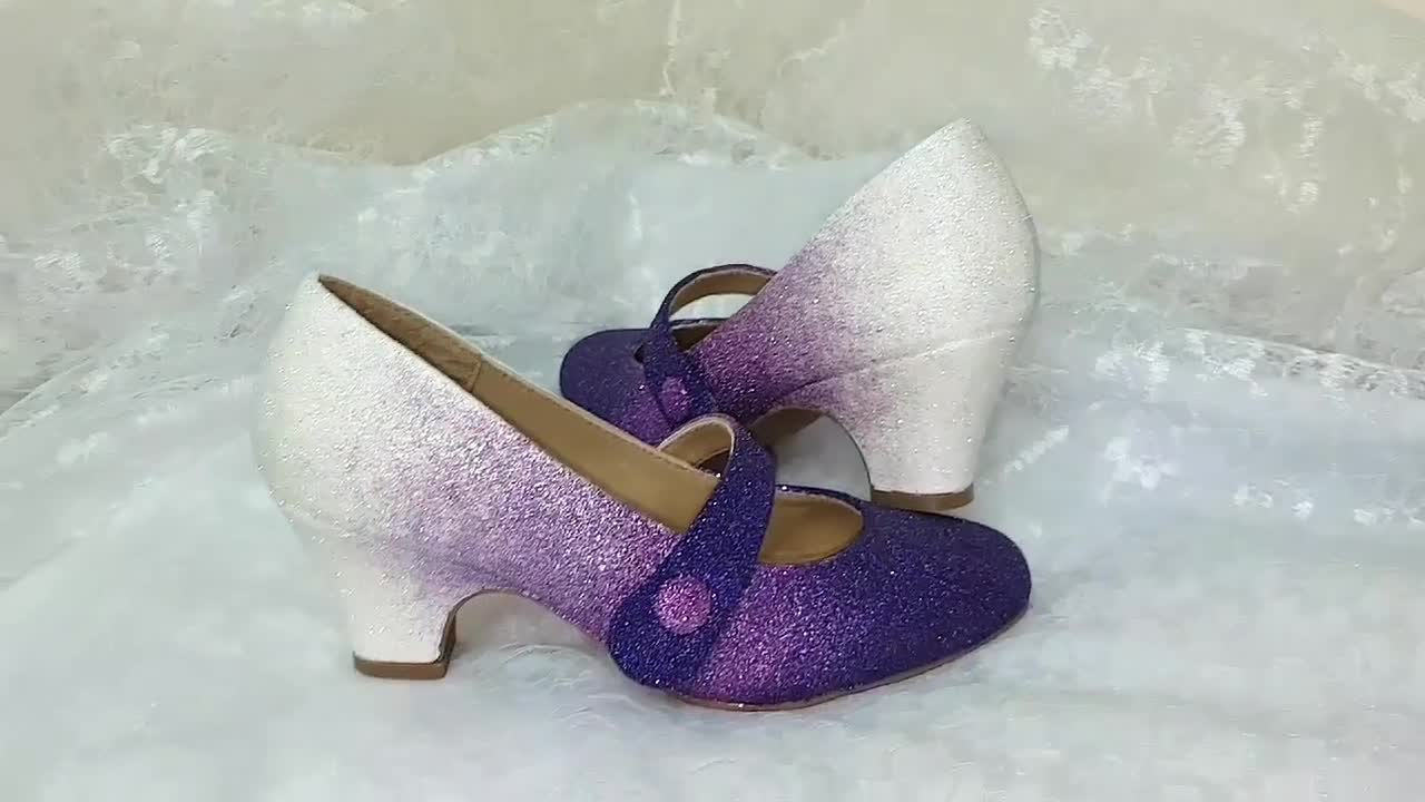 Cadbury Purple \u0026 White Glitter Wedding 