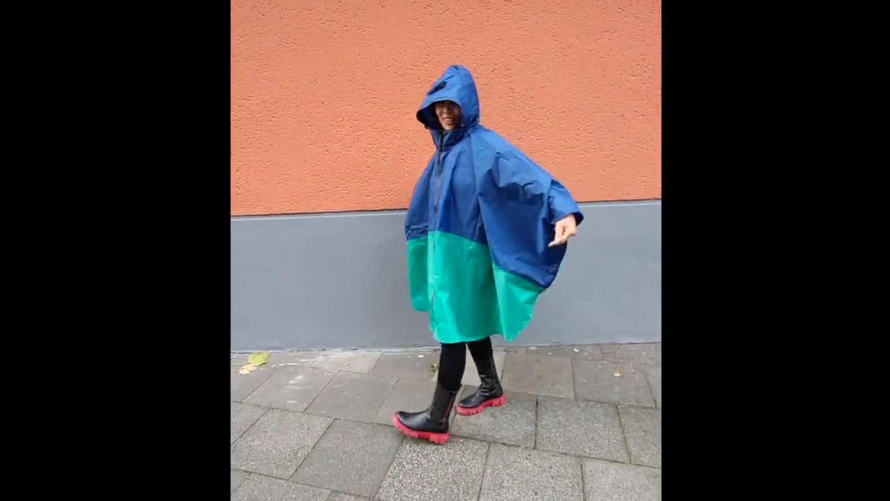nooit vandaag diepgaand Opvouwbare damesregenjas mouwloze regenjas klein op te - Etsy België