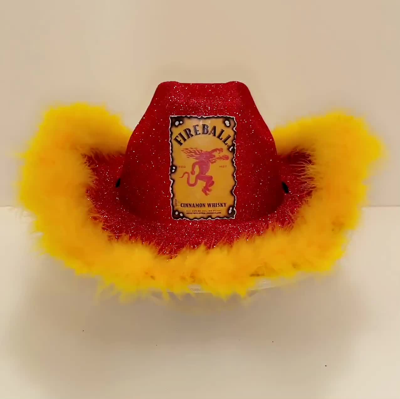 fireball whiskey cowboy hat