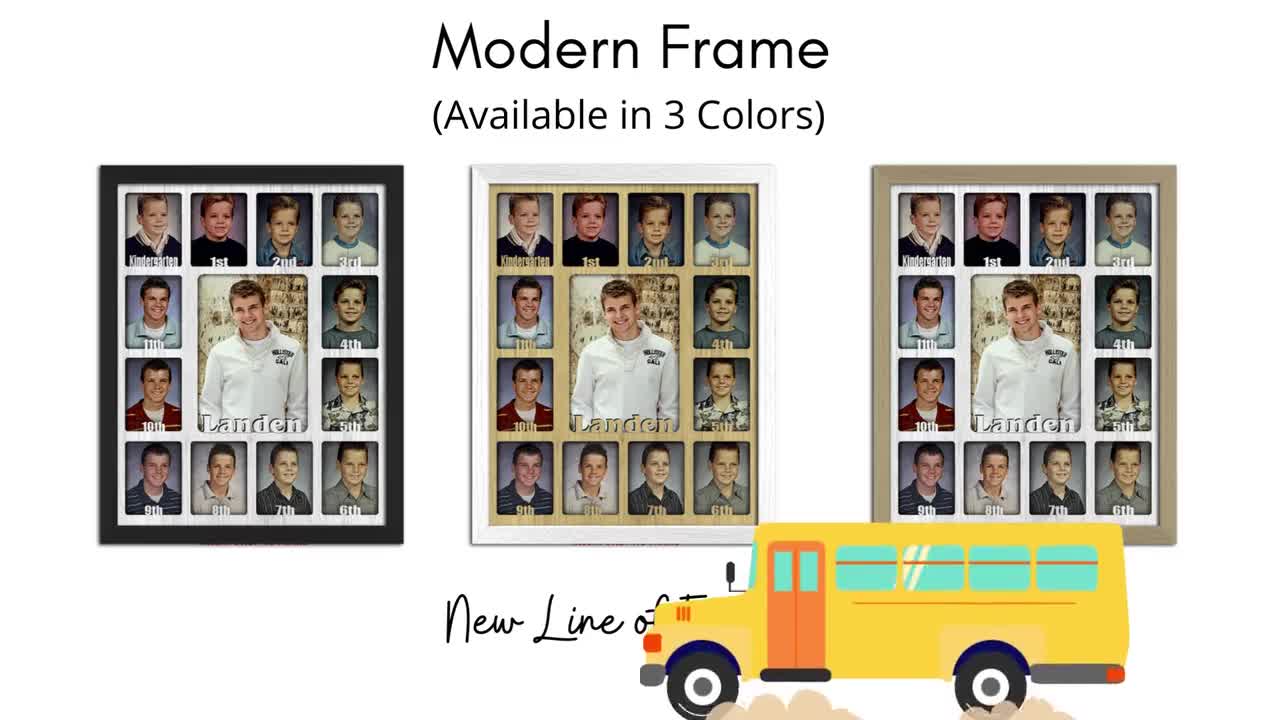 School Years Picture Frame Personalized Holds Twelve - Etsy