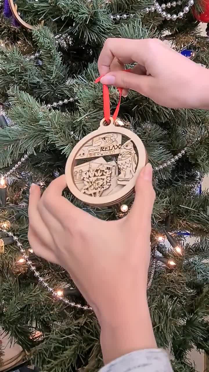 Sherwood Kerstbal Kerstversiering ornament Secret - Etsy België