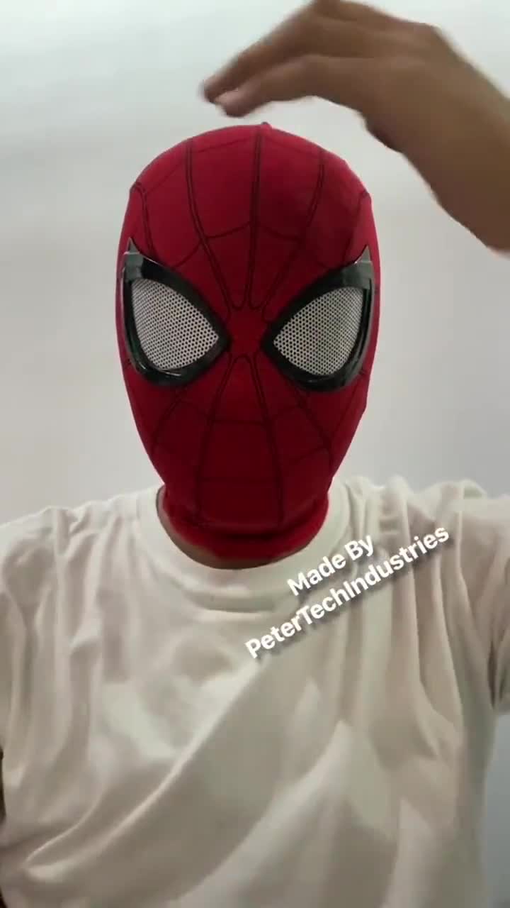 Spiderman lejos de casa faceshell máscara spiderman peter - Etsy México