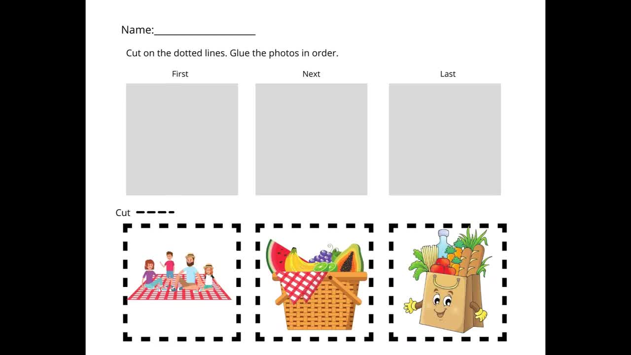 homeschool printables summer themed sequencing worksheets etsy