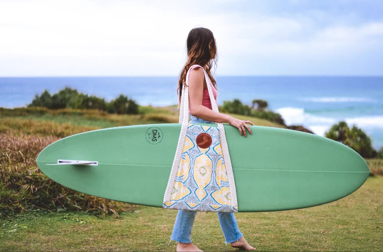 diy surfboard sling