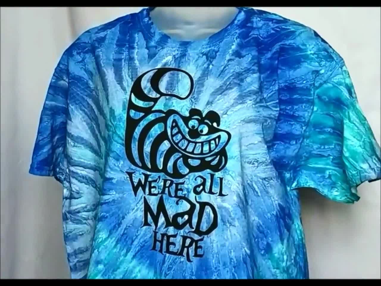 tie dye cheshire cat shirt