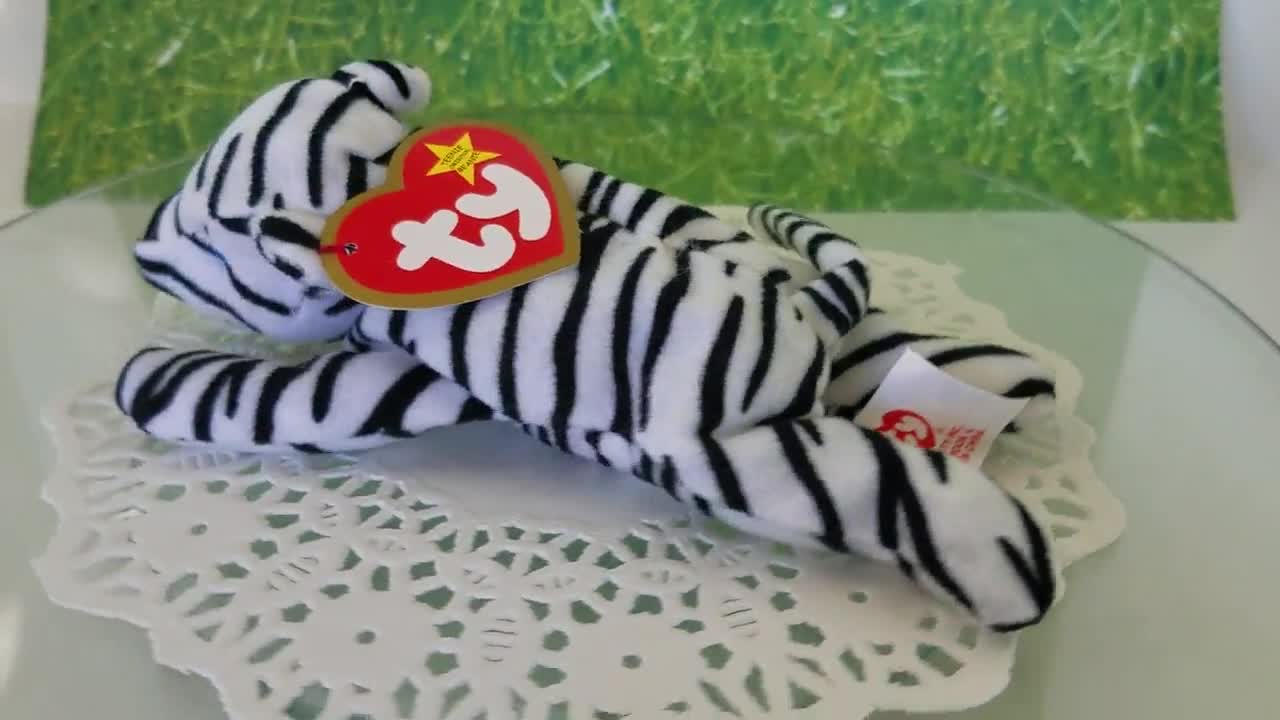 Details about   2000 McDonalds Happy Meal TY Blizz The White Tiger Beanie Baby Plush Toy # 10 
