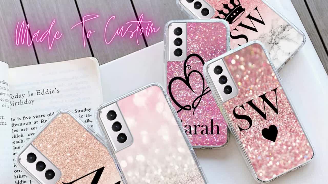 Personalised Any Initials Phone Case Cover For Apple 12 11 X ETC Samsung S21 A21s A12 S20 FE S20 ETC Huawei P Smart P40 P30 P20 Models 162-6