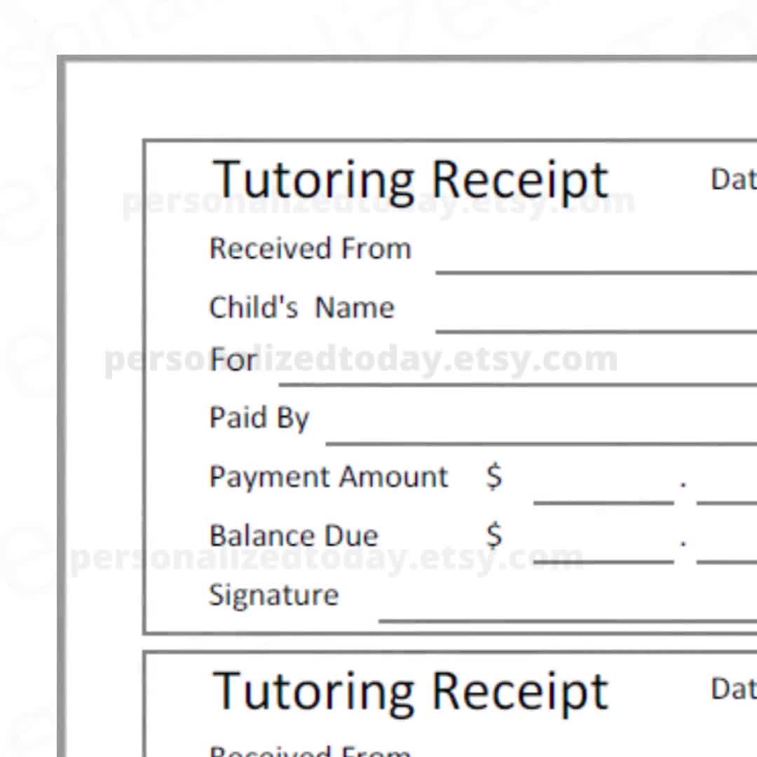 free tutoring invoice template pdf word excel private tutoring