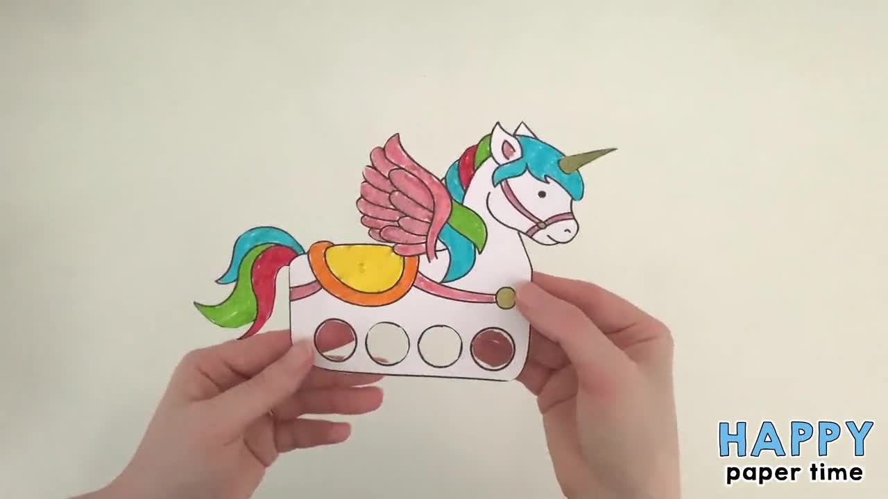 unicorn paper craft printable finger puppet kids craft unicorn etsy ireland